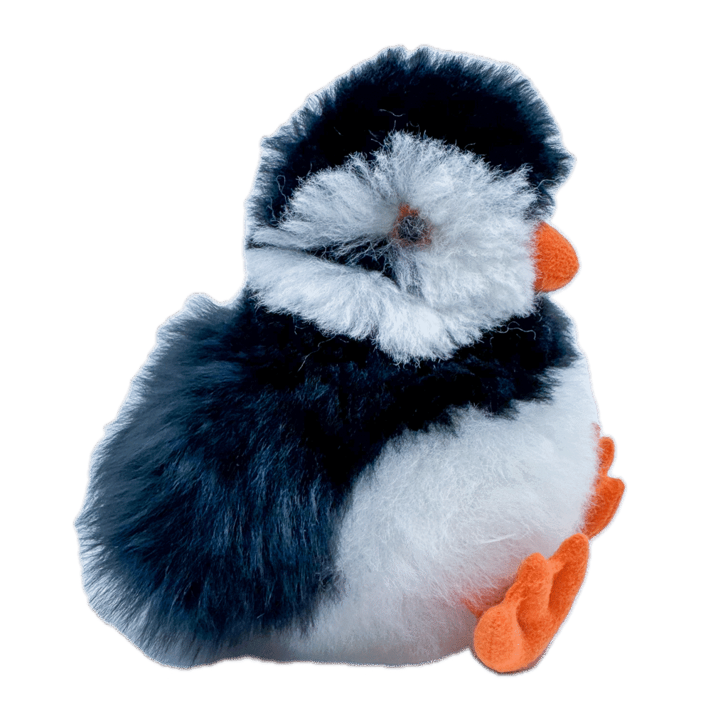 lodvinir handmade plush puffin toy from Iceland