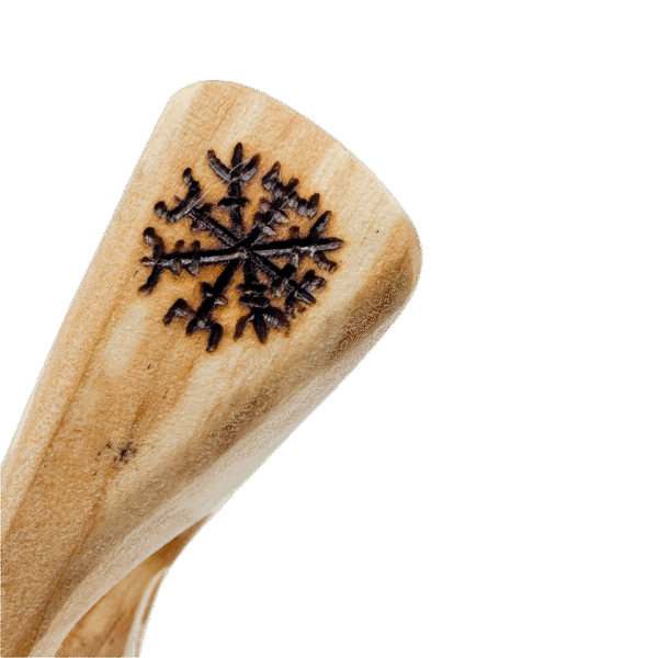 Traditional Handmade KUKSA – Pyrographied in Iceland - Puffin Design - Image 4