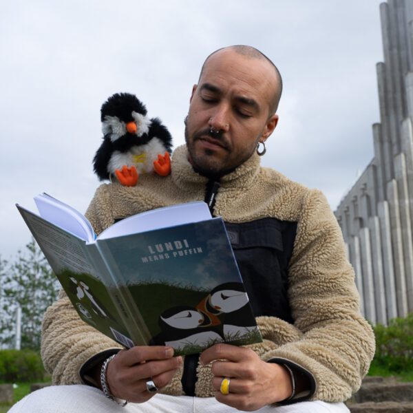 PACK | Lundi Means Puffin (Illustrated book with activities) + 1 Fluffy Fluffin (Puffin Plush) - Image 2