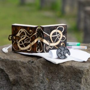 Watercolor box | Pyrography art from Iceland