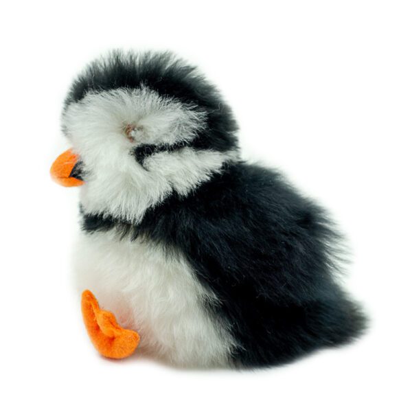 LOÐVINIR FLUFFY FLUFFIN LUNDI limited edition handmade puffin plush in black and white like real puffins