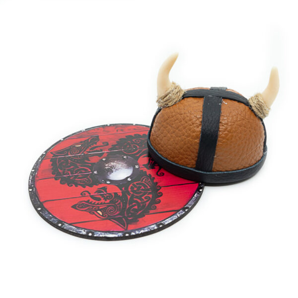 SET | Viking: Handmade Helmet + Shield (FRAGILE: Just decorative) - Image 2