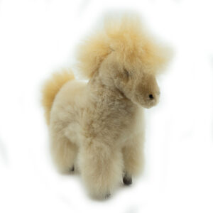 Hestur | Handmade Collectible Figure - Light brown with brown hair