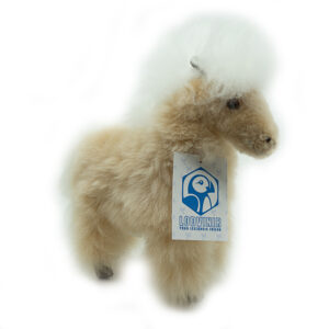 Hestur | Handmade Collectible Figure - Light brown with white hair