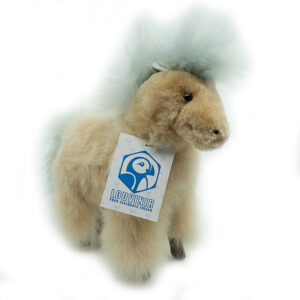 Hestur | Handmade Collectible Figure - Light brown with grey hair