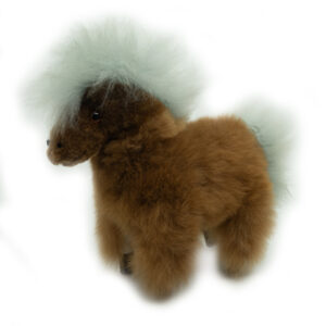 Hestur | Handmade Collectible Figure – Chocolate Horse with grey hair