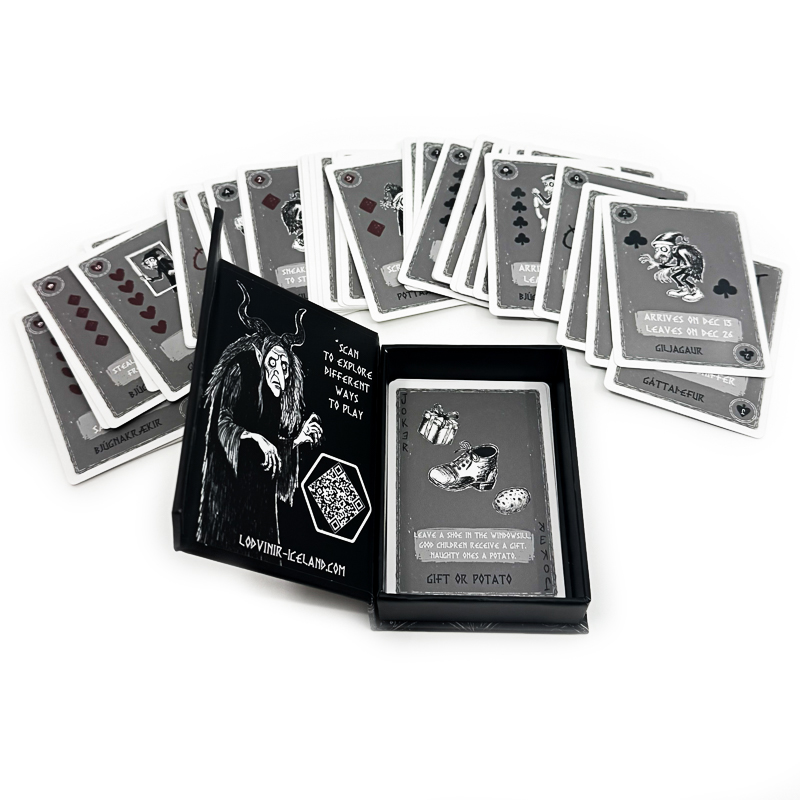 Icelandic Yule Lads Poker Cards + 3 Free postcards & Sticker