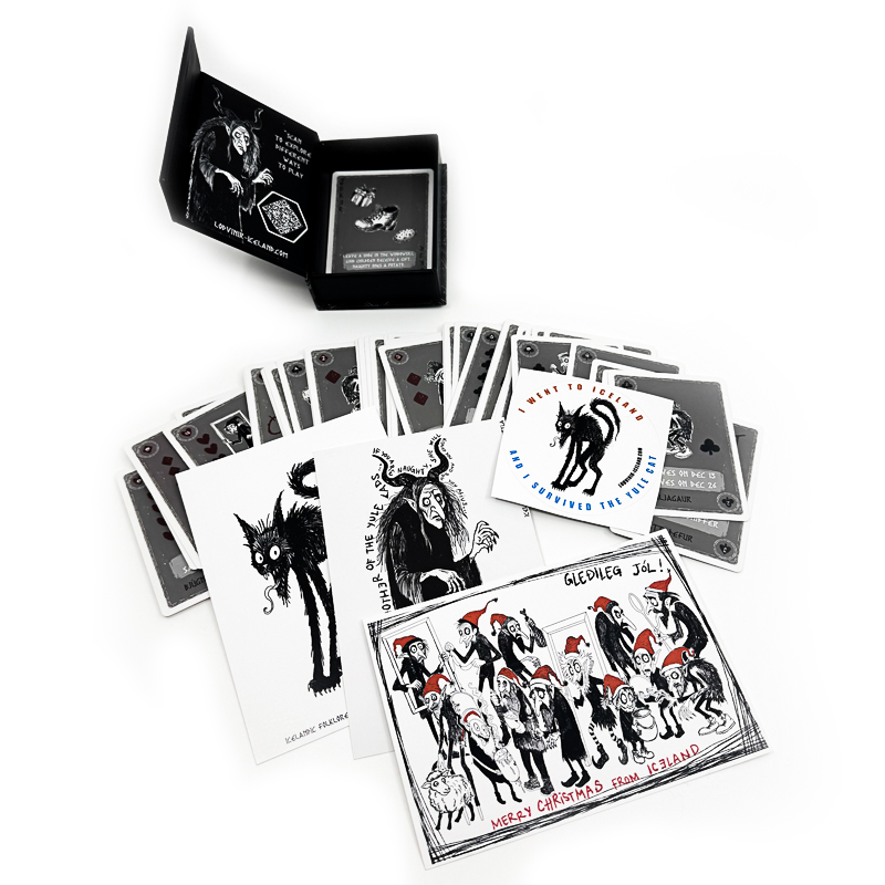 Icelandic Yule Lads Poker Cards + 3 Free postcards & Sticker - Image 9